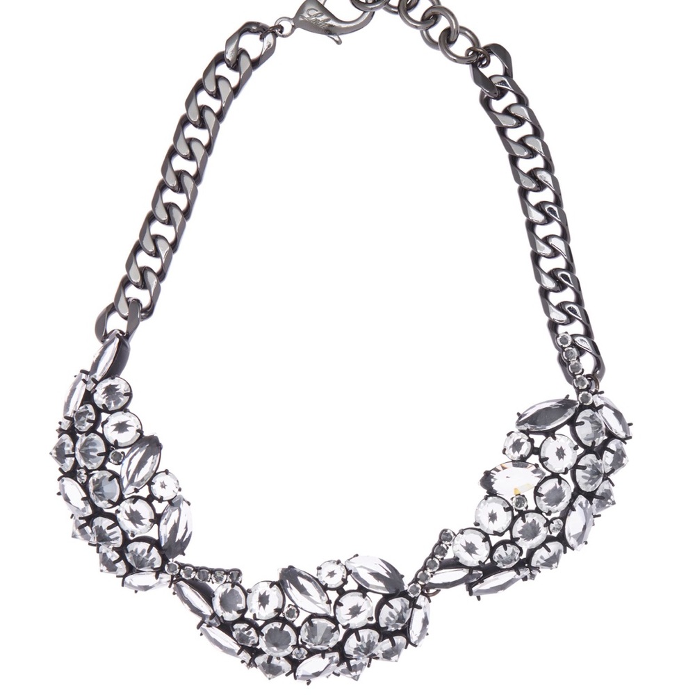 NWOT Lulu Frost Diamanda Crystal Collar Necklace - Picture 3 of 9